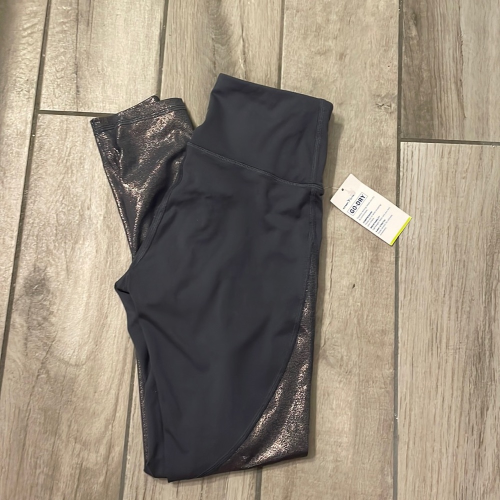 NWT Old navy sparkly shimmer glitter workout leggings small